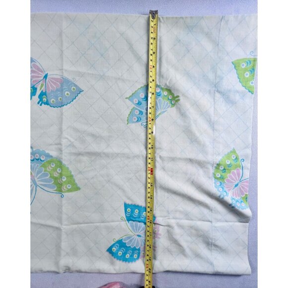 Vintage Lady Pepperell No-Iron Muslin Standard Pillowcase With Butterfly Print - Picture 5 of 5